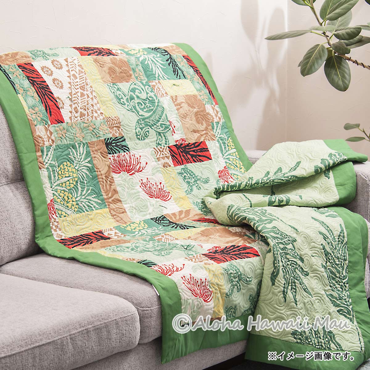 Kauhale Living カウハレ リビング ハワイアン ブランケット ラウアエ