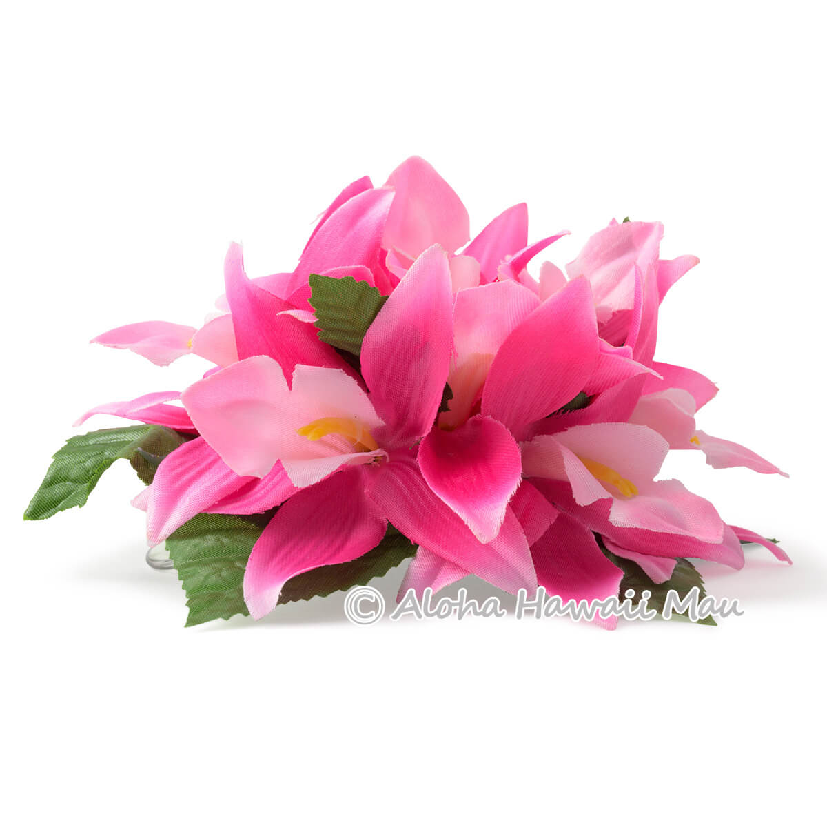 フラダンス 髪飾り バンダオーキッド 髪飾り Lサイズ ローズピンク