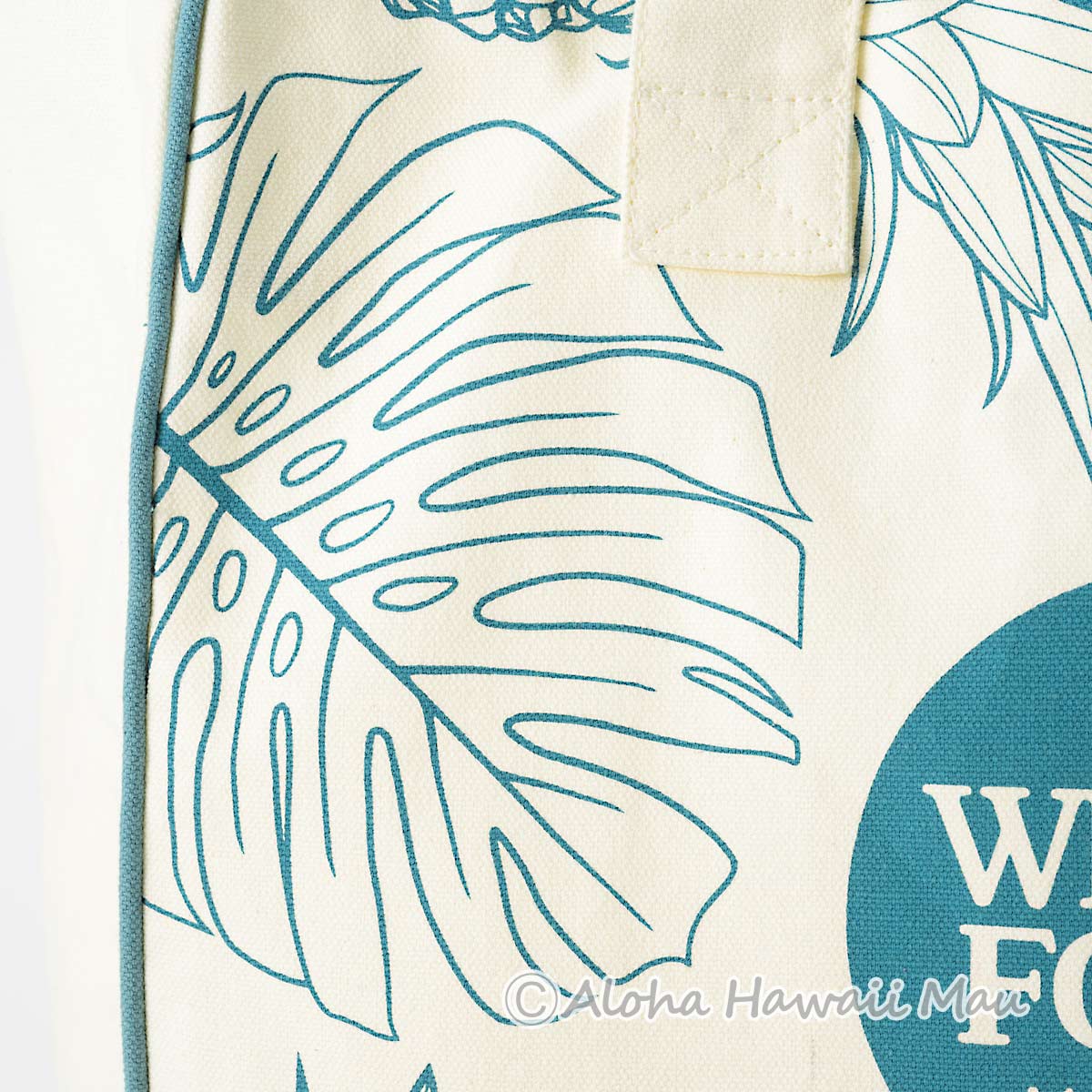 ハワイ限定〉ホールフーズマーケットトートバッグ モンステラ柄 エコ