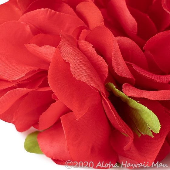 フラダンス フラワーブレスレット レッド