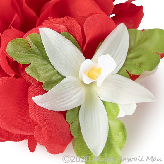 フラダンス フラワーブレスレット レッド