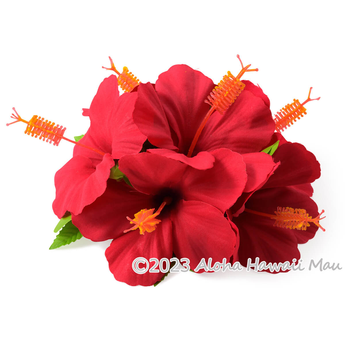 フラダンス 髪飾り ハイビスカス 髪飾り L 6P レッド