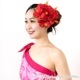 フラダンス 髪飾り ハイビスカス 髪飾り L 6P レッド