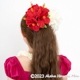 フラダンス 髪飾り ハイビスカス 髪飾り L 6P レッド