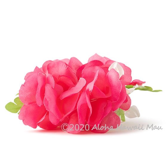 フラダンス フラワーブレスレット ローズ（ホットピンク）