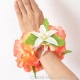 フラダンス フラワーブレスレット ピーチ