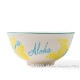 ミニ ボウル ハイビスカス柄  イエロー/ブルー ハイビスカス ハワイアン ミニボウル