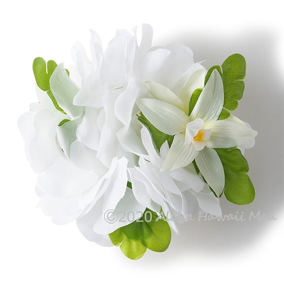 フラダンス フラワーブレスレット ホワイト