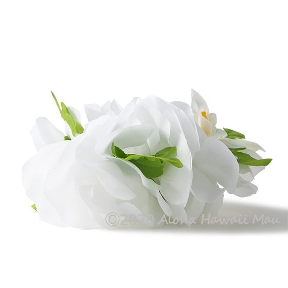 フラダンス フラワーブレスレット ホワイト