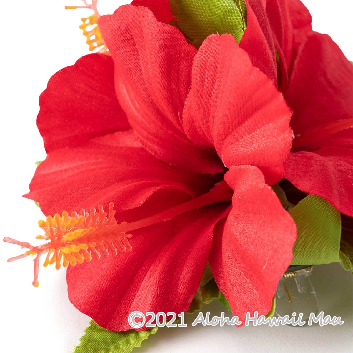 フラダンス 髪飾り ハイビスカス 髪飾り レッド フラ ヘアクリップ ハワイアン