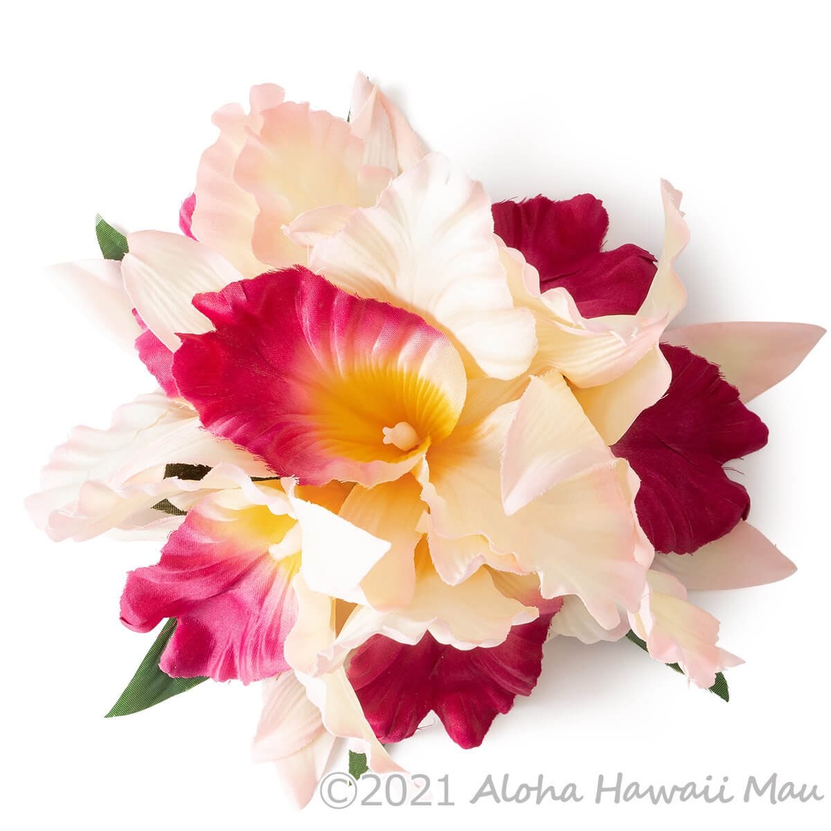 フラダンス 髪飾り ラージ カトレア オーキッド XL ピンク