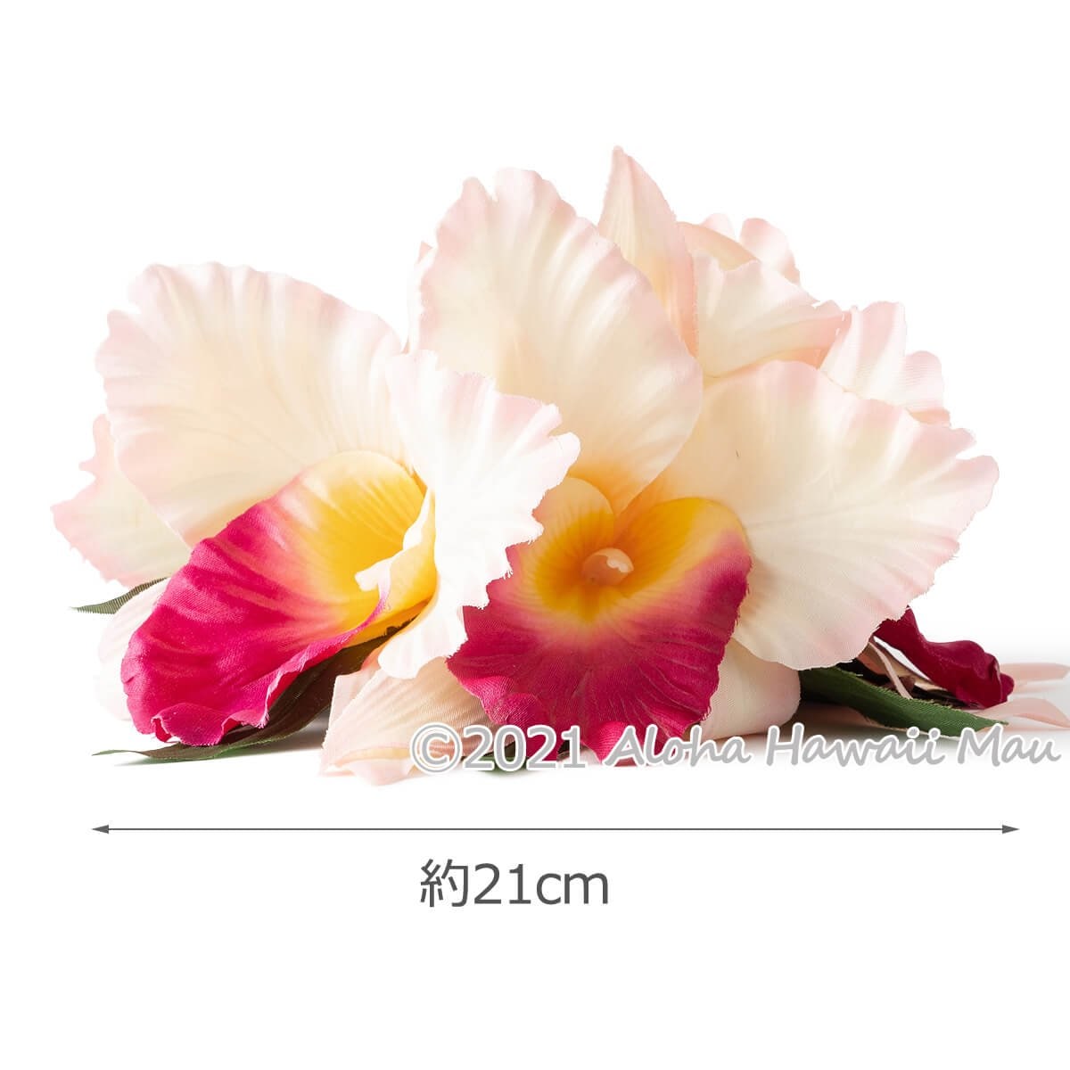 フラダンス 髪飾り ラージ カトレア オーキッド XL ピンク