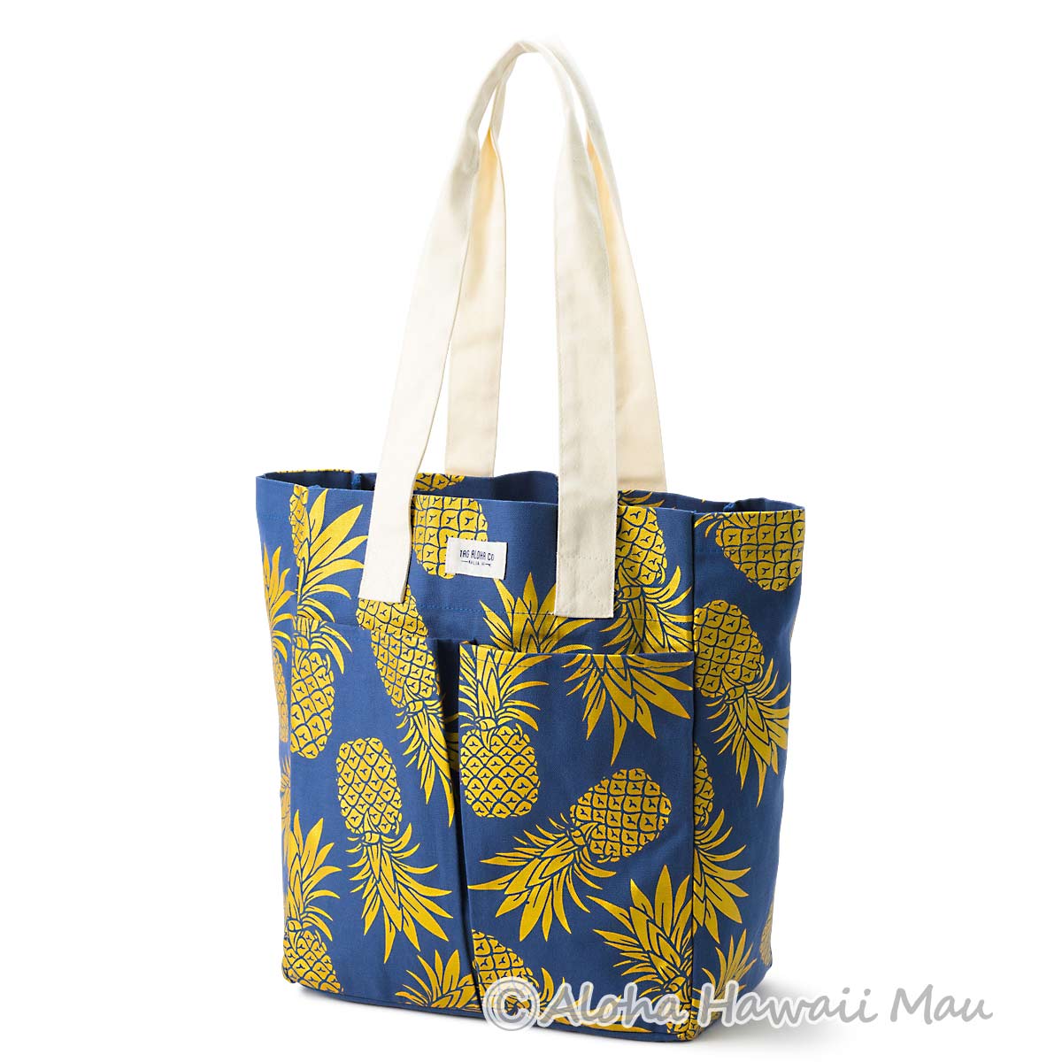 ハワイ限定〉ホールフーズマーケット トートバッグ パイナップル柄