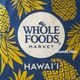 〈ハワイ限定〉ホールフーズマーケット トートバッグ パイナップル柄 ネイビー ハイドロトート エコバッグ WHOLE FOODS MARKET・ハワイ直輸入