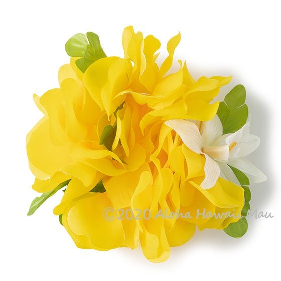 フラダンス フラワーブレスレット イエロー