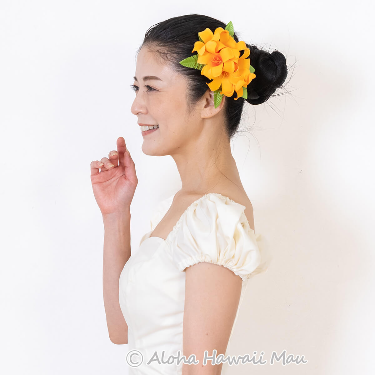 フラダンス 髪飾り デラックス プアケニケニ ヘアクリップ Mサイズ