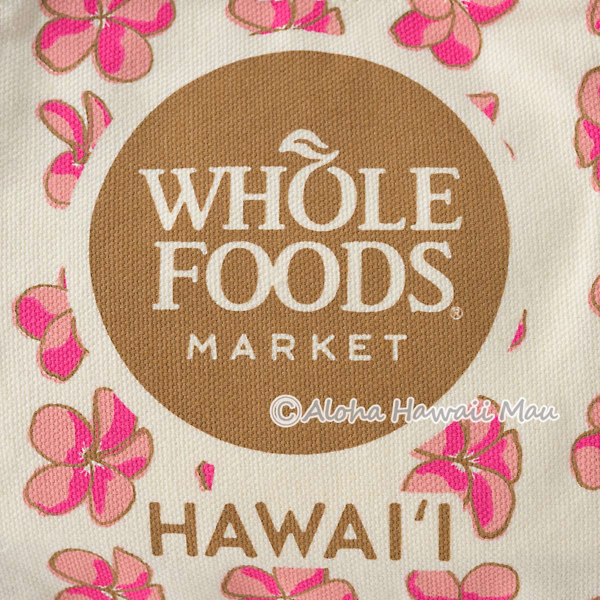 ハワイ限定〉ホールフーズマーケット ミニトートバッグ ピンク