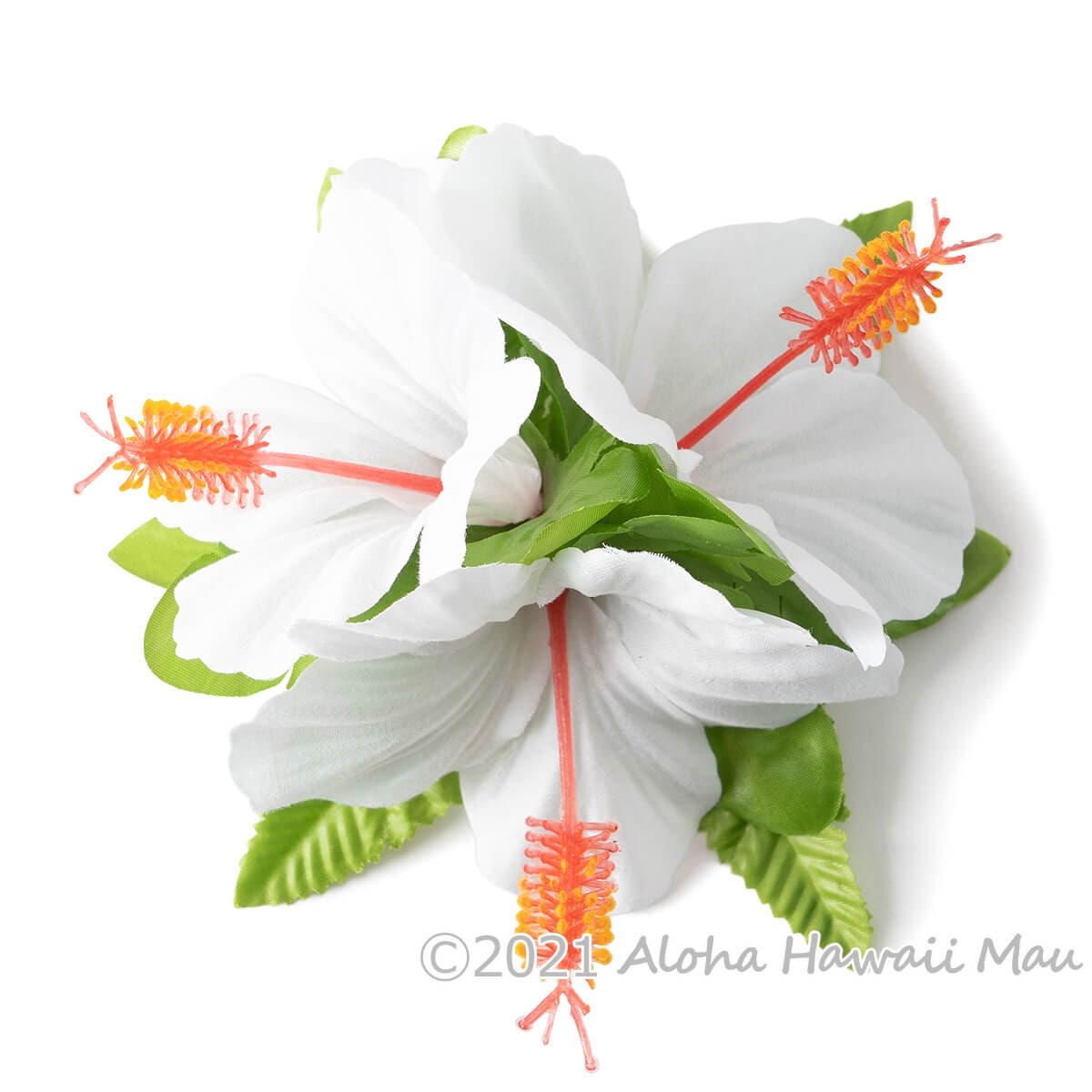 フラダンス 髪飾り ハイビスカス 髪飾り ホワイト ヘアクリップ