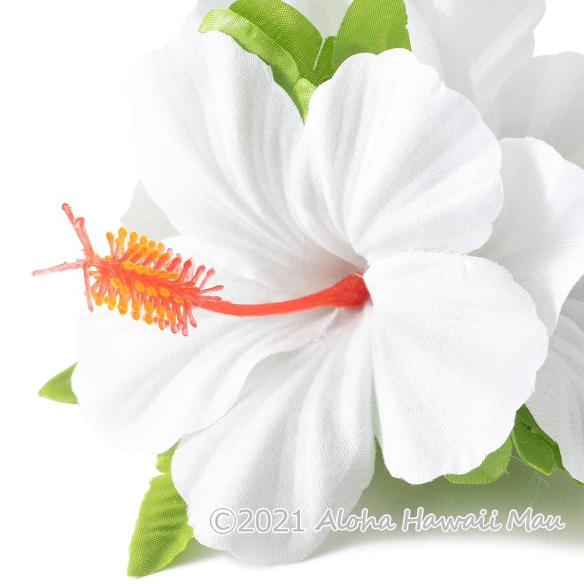 フラダンス 髪飾り ハイビスカス 髪飾り ホワイト ヘアクリップ
