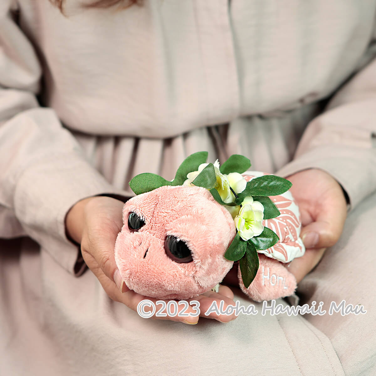 ハワイアン ホヌ ぬいぐるみ フラホヌ〈メッセージカード付〉ハワイ