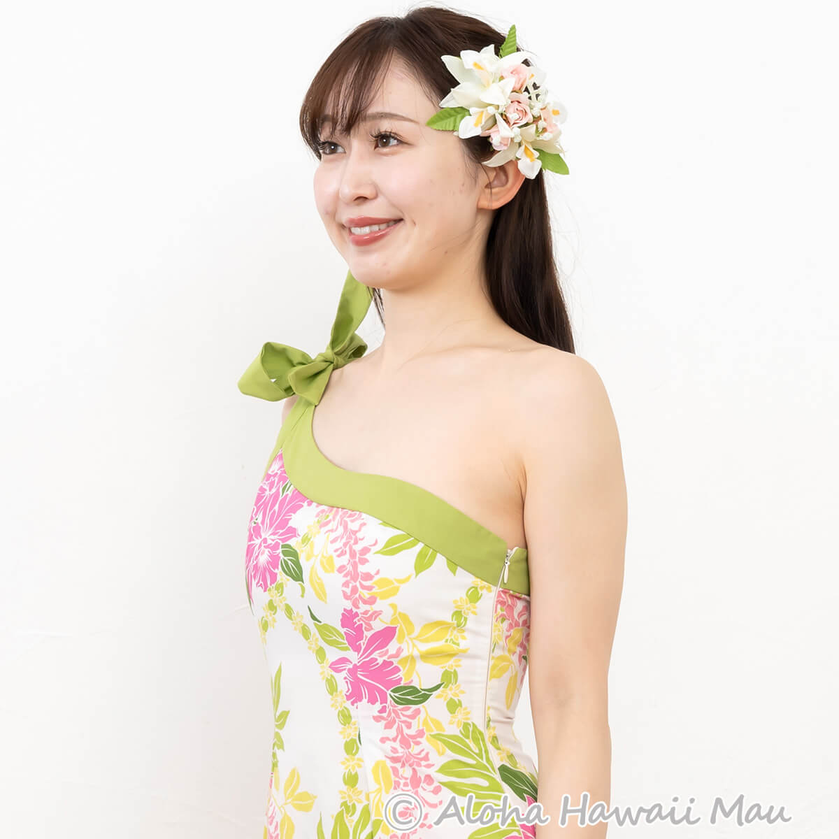 フラ ヘアクリップ シンビジウム オーキッド ランの花 (ピンク