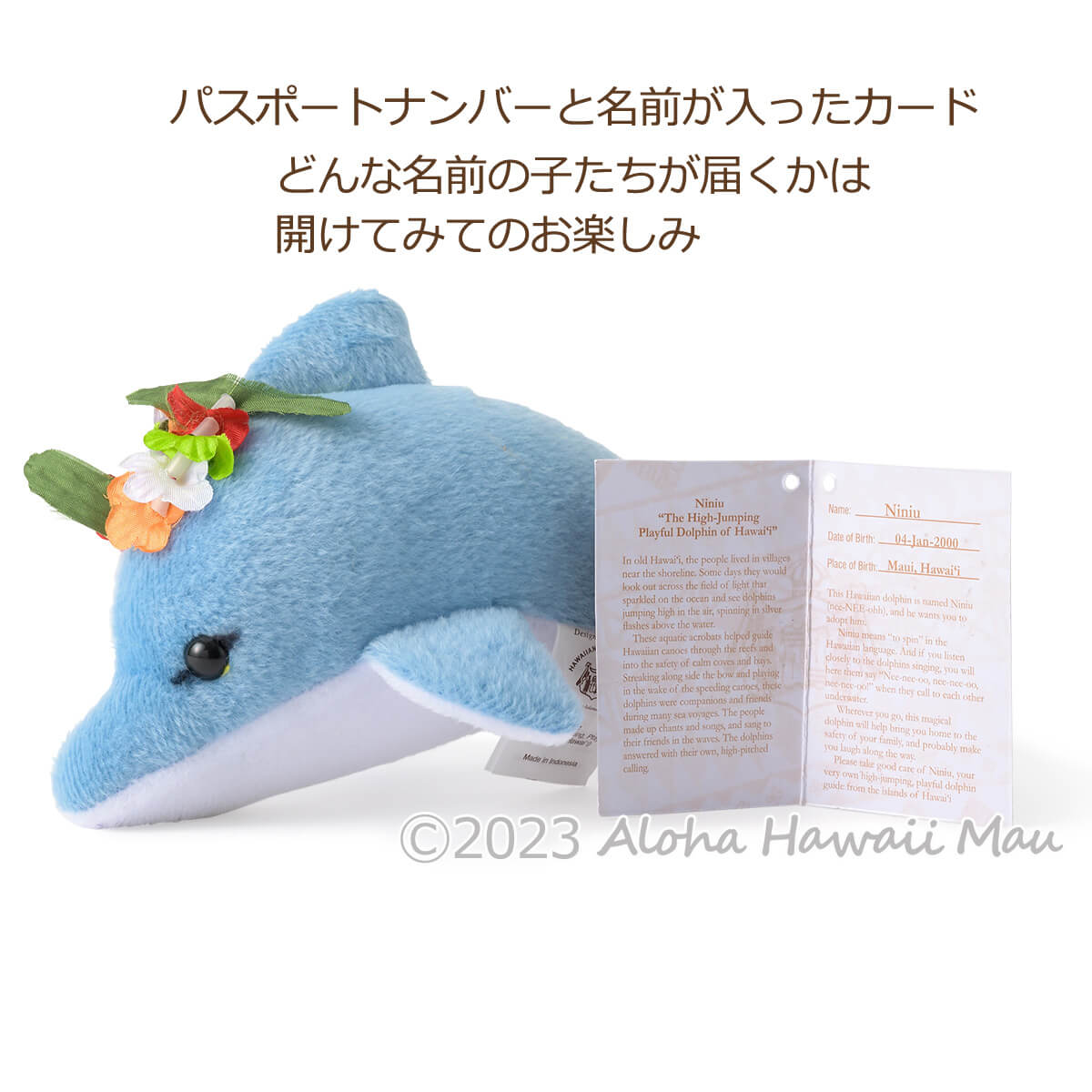 ハワイ ぬいぐるみ 〈メッセージタグ付〉ハワイギフト | ギフト