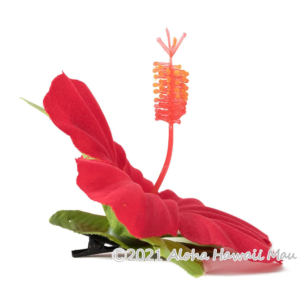 フラダンス 髪飾り ハイビスカス 1P レッド