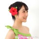 フラダンス 髪飾り ハイビスカス 1P レッド