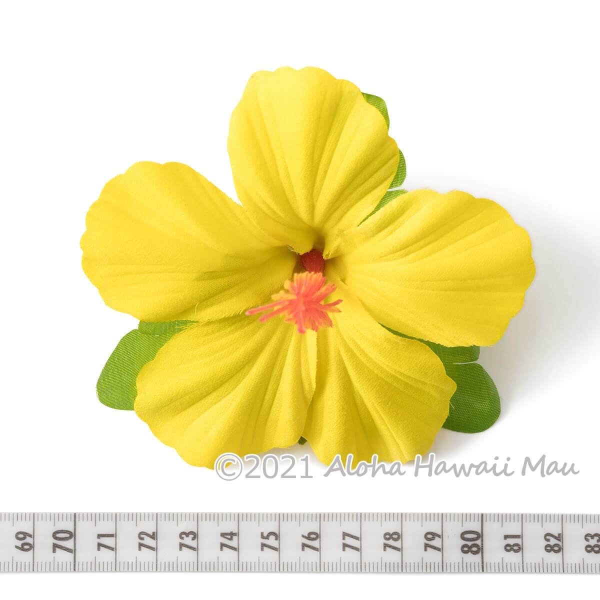 フラダンス 髪飾り ハイビスカス 1P イエロー | フラダンスアイテム