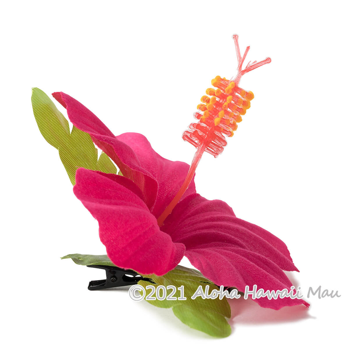 フラダンス 髪飾り ハイビスカス 1P ローズ