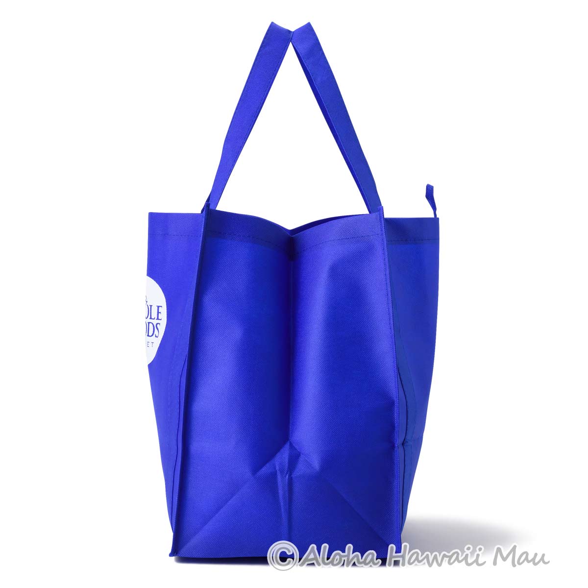 ハワイ限定〉ホールフーズマーケット 不織布 エコバッグ ブルー WHOLE