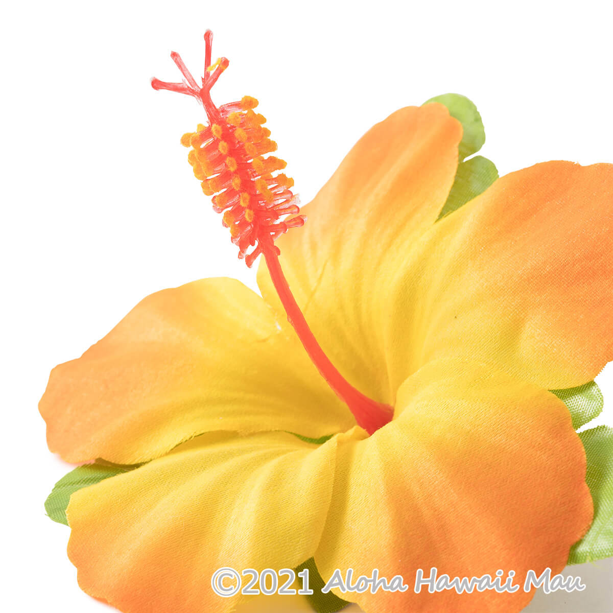 フラダンス 髪飾り ハイビスカス 1P オレンジ | フラダンスアイテム