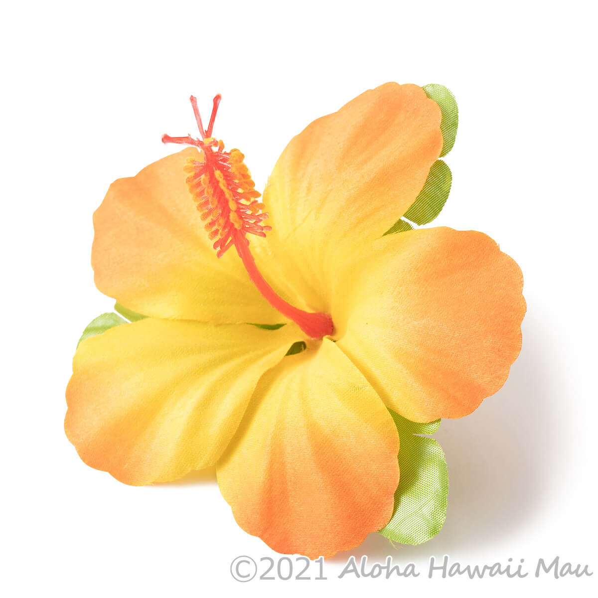 フラダンス 髪飾り ハイビスカス 1P オレンジ | フラダンスアイテム