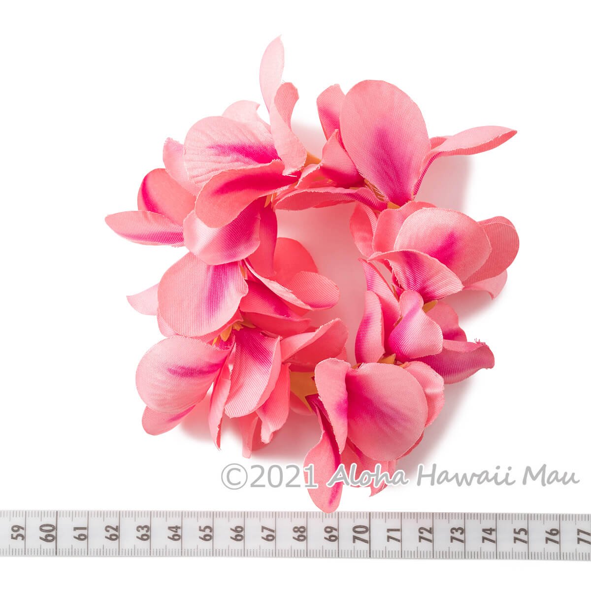 プルメリア ブレスレット ピーチ プルメリア フラ クウペエ アンクレット