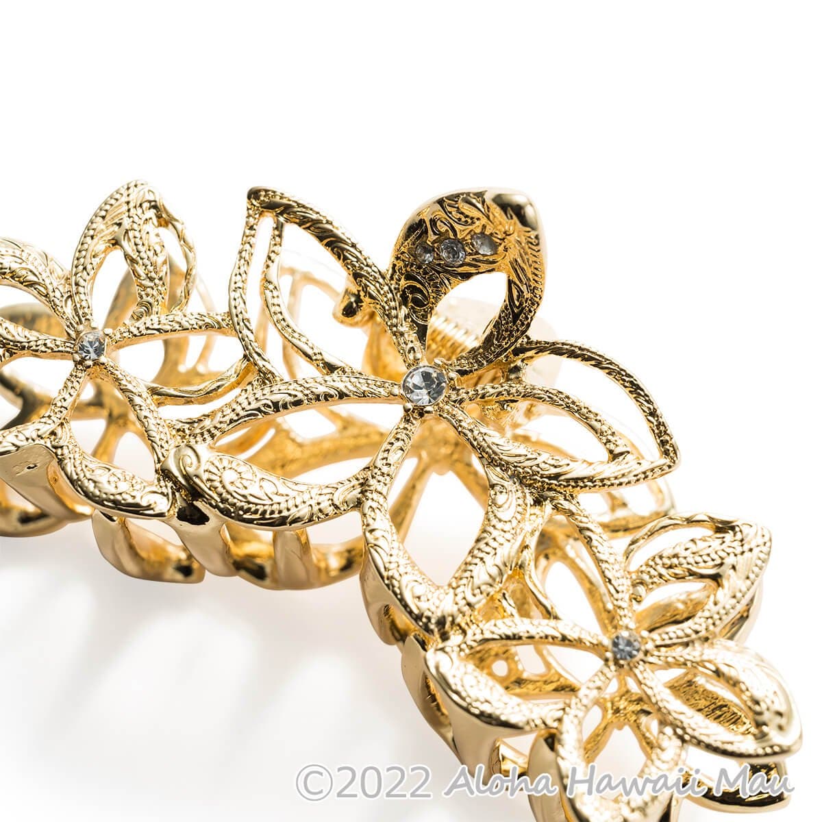 ヘアアクセサリー ALOHA ヘアアクセサリー ALOHA プルメノア ヘアクリップ 2カラー ハワイアン