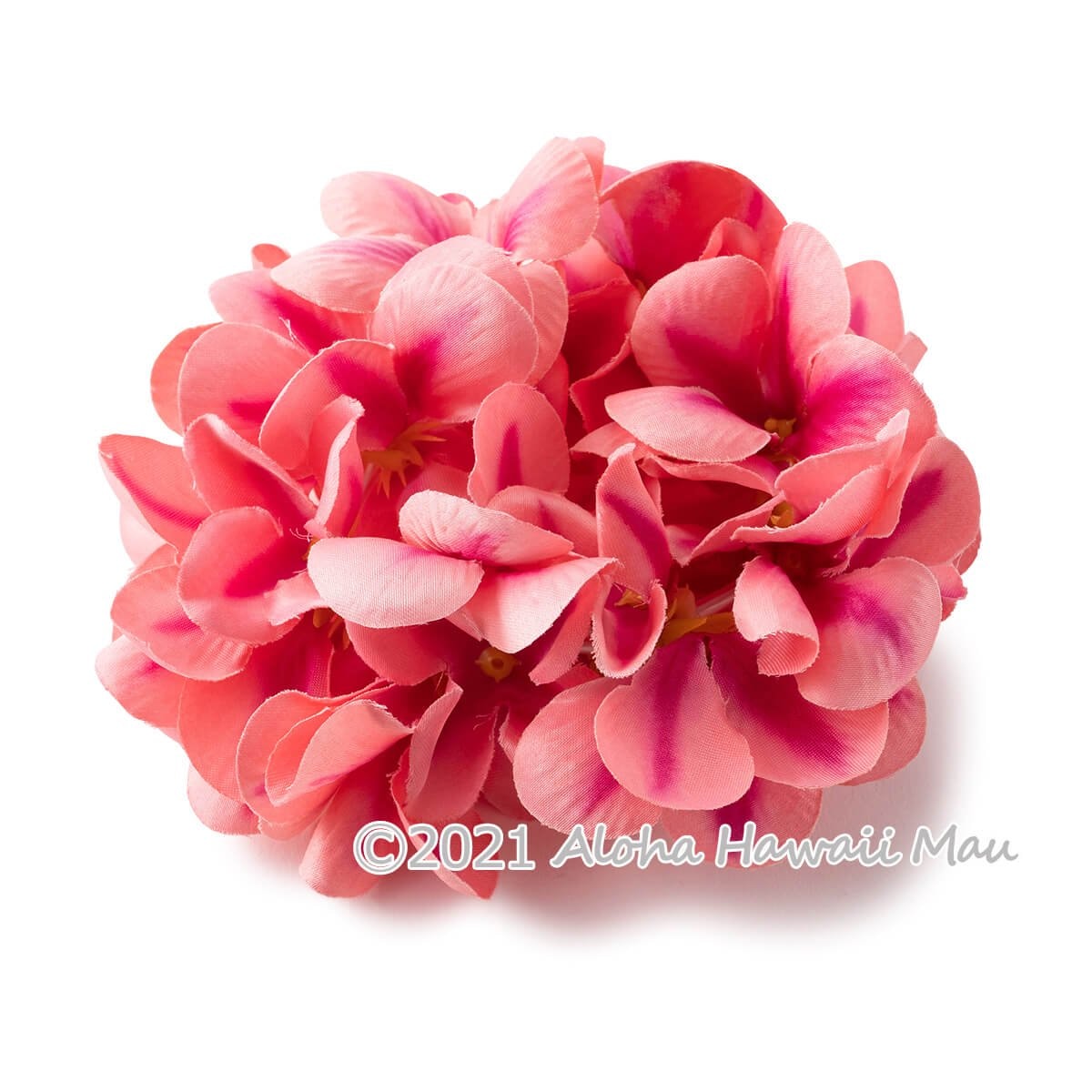 フラダンス ブレスレット アロハ プルメリア ダブル ブレスレット ピーチ