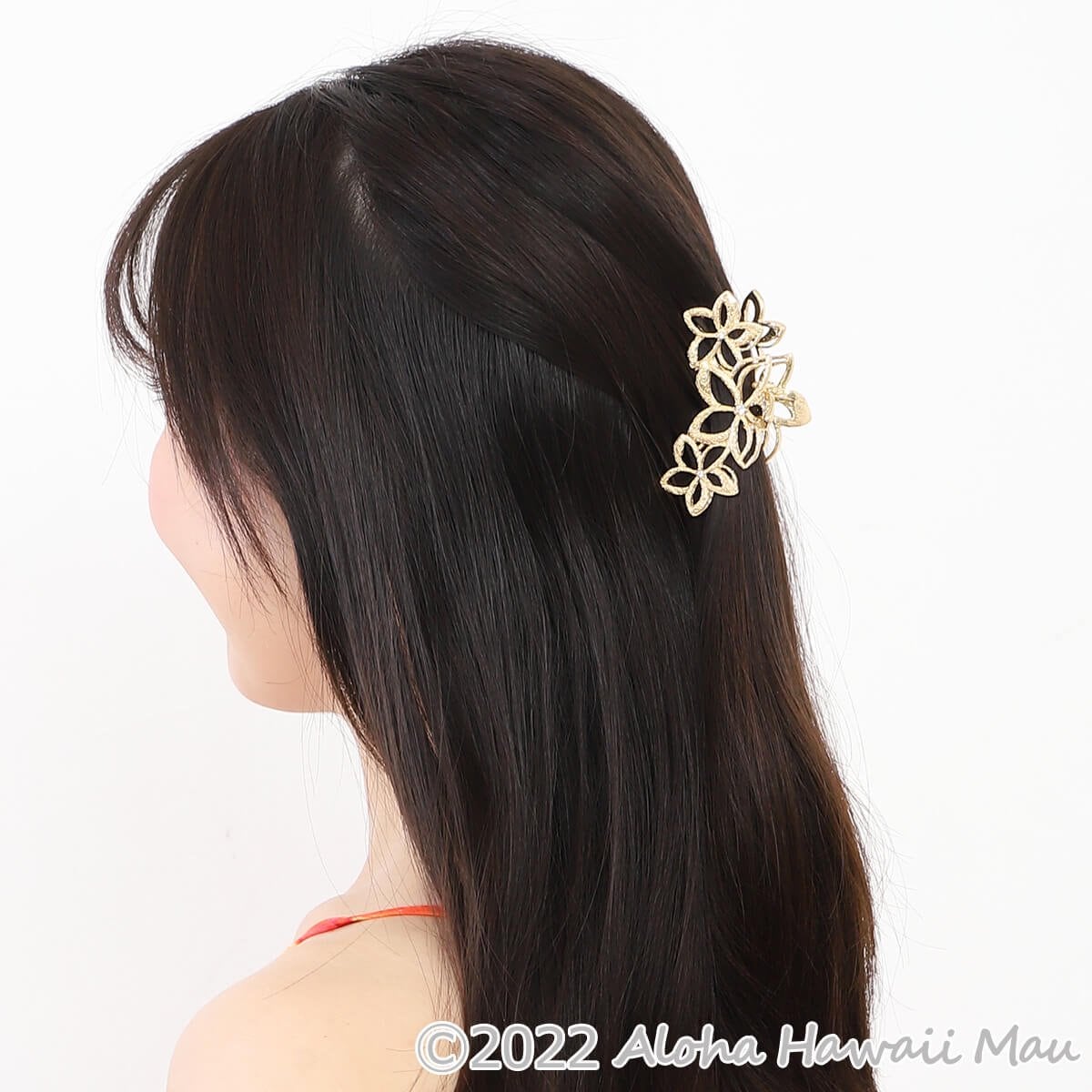 エコル プルメリア 2カラー ハワイアン ヘアアクセサリー メッセージ