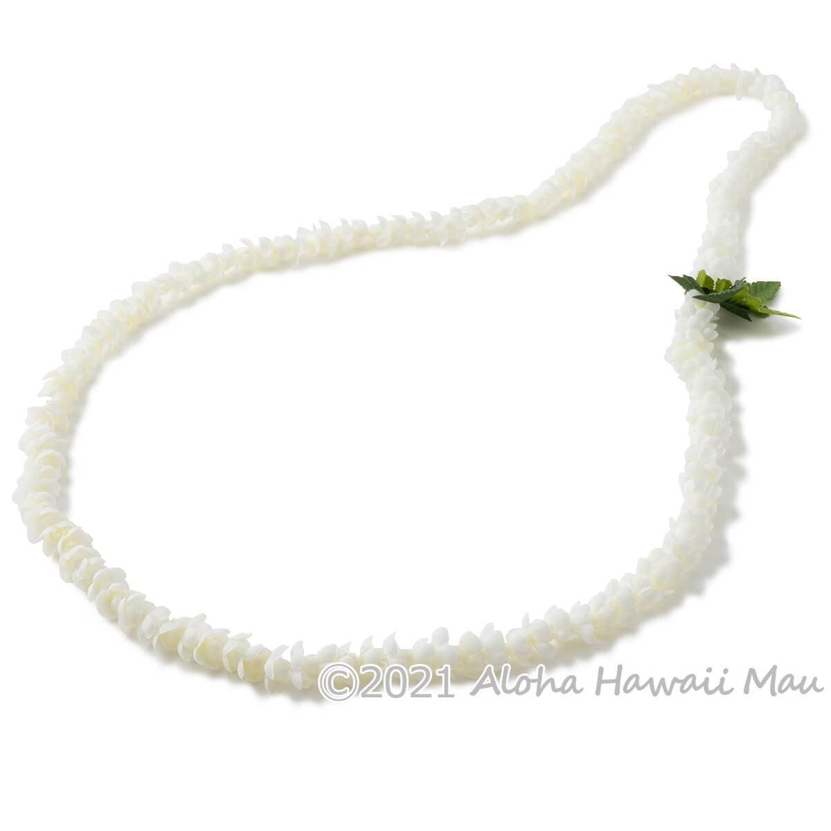 フラダンス レイ ピカケ シングル ロングレイ アイボリー 白 ホワイト