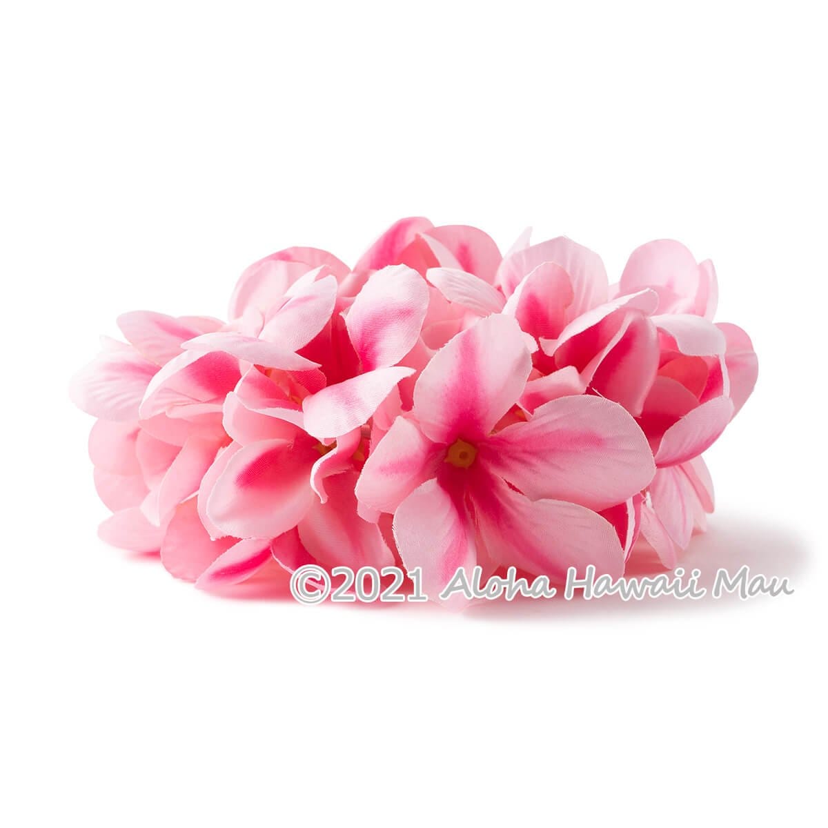 フラダンス ブレスレット アロハ プルメリア ダブル ブレスレット ピンク