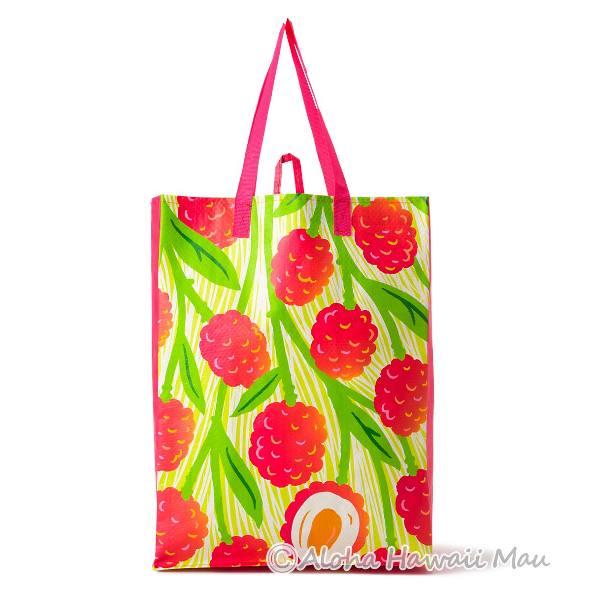 ハワイ限定〉フードランド エコバッグ ライチ柄 リユーザブル トート