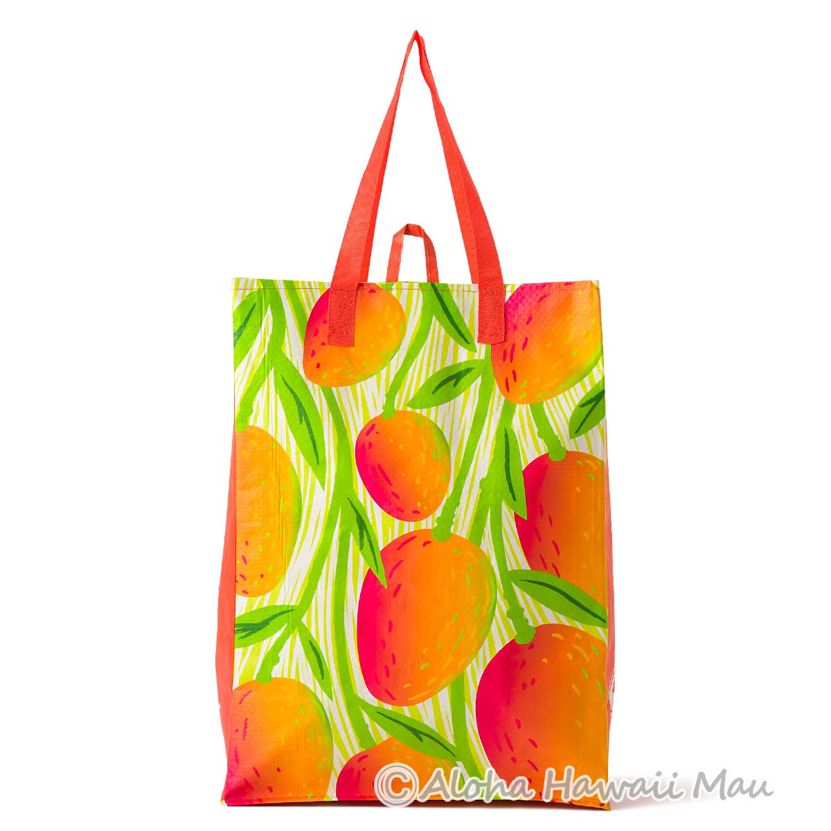 ハワイ限定〉フードランド エコバッグ マンゴー柄 リユーザブル トート