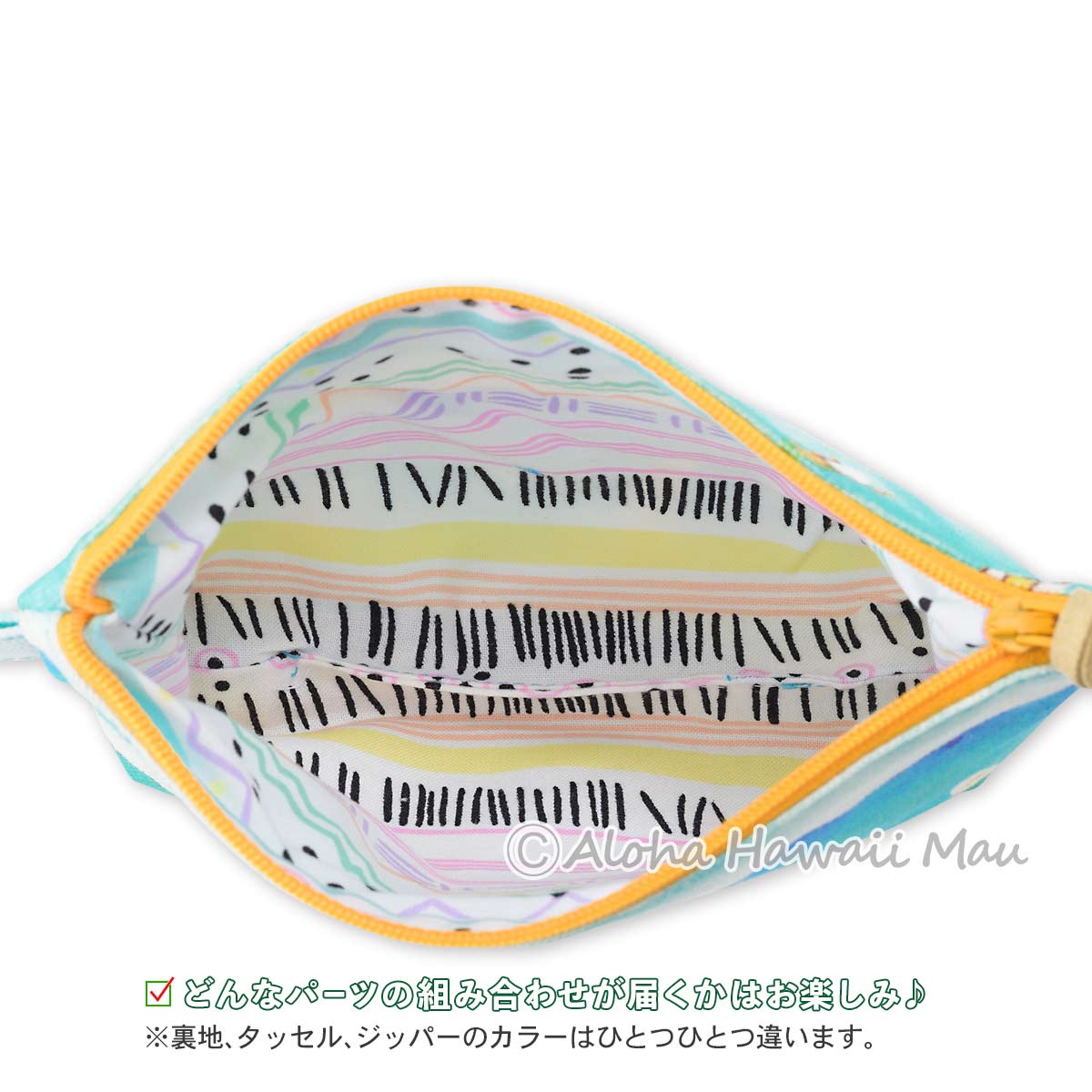 ハワイアン ポーチ 化粧ポーチ サーフタイム柄 Sサイズ Vivi Palette