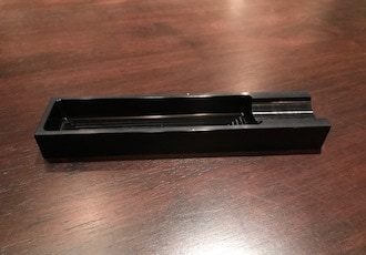 アルミ削り出しシガーアシュトレー(ブラックアルマイト)