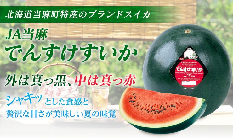 数量限定】JA当麻 でんすけすいか 秀品L約6㎏ 《7月上旬～発送開始