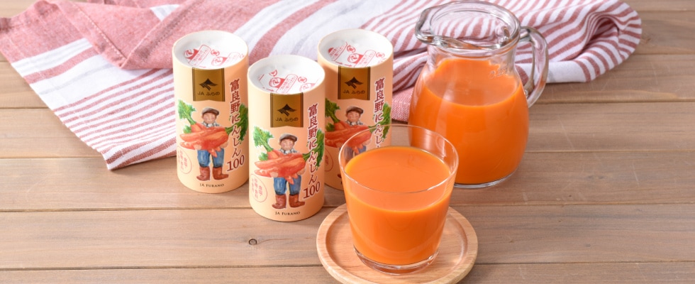 JAふらの 富良野にんじん100 カート缶（紙パック）125ml×18本入