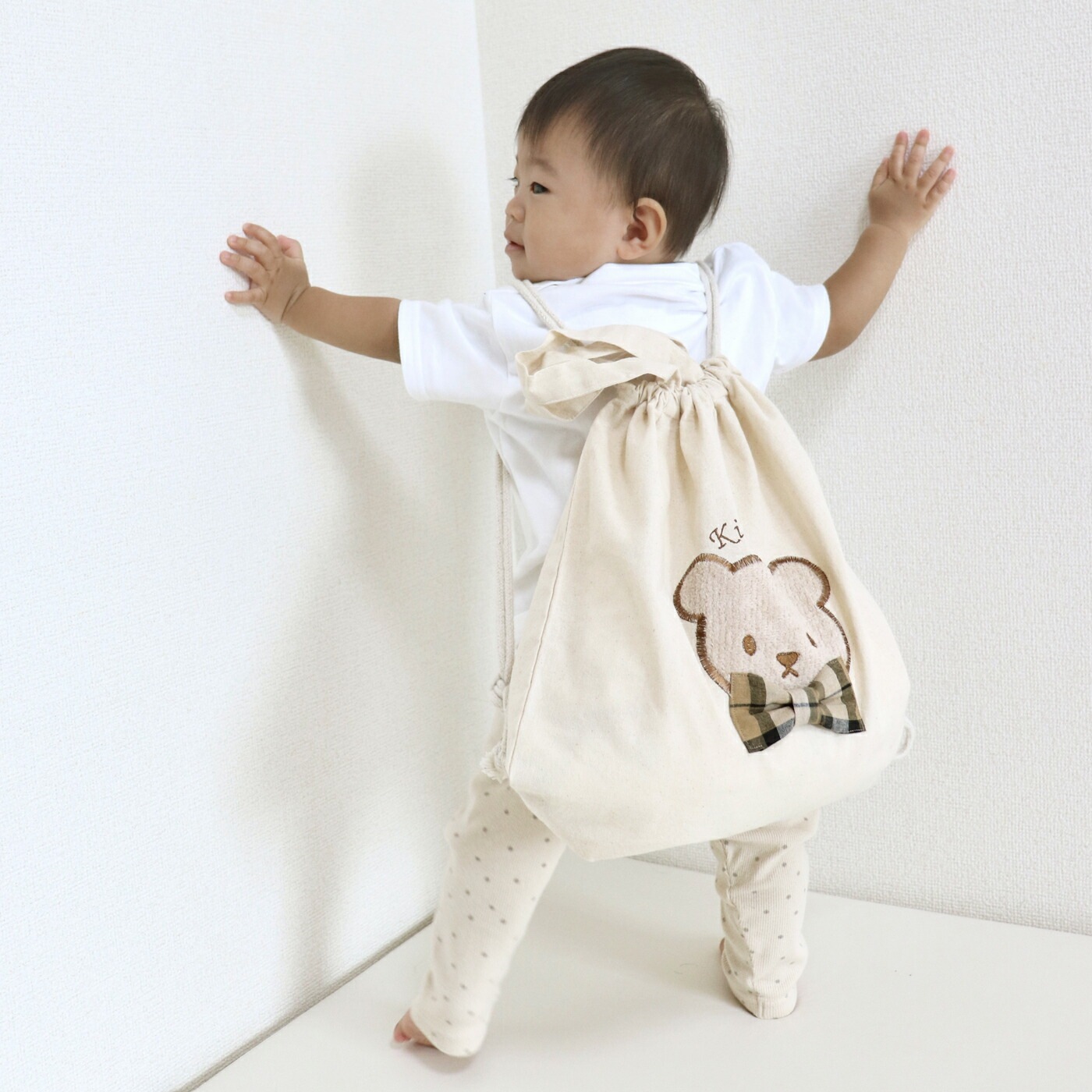 クマのアップリケが可愛いリュック＆バッグ（KB）（新）