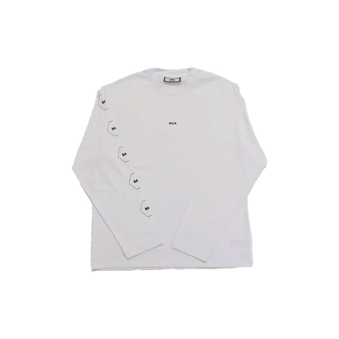 BALR./ボーラー【日本限定コレクション】 BOX FIT LONGSLEEVE T-SHIRT BRIGHTWHITE