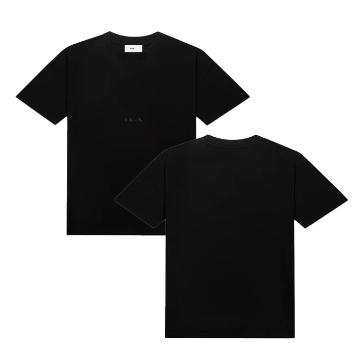 BALR./ボーラー LOGO BOX T-SHIRT / JET BLACK