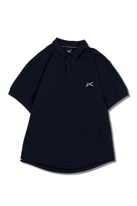 ATHLETADENHAM / WAFFLE POLO OPEN COLLAR