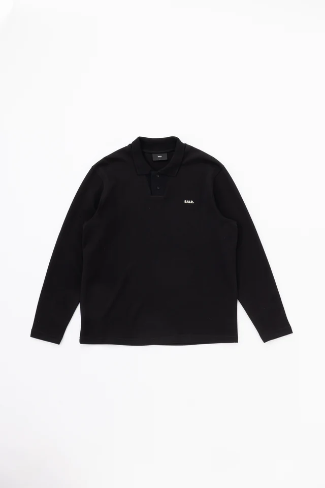 BALR./ボーラー Q SERIES L/S POLO - JET BLACK